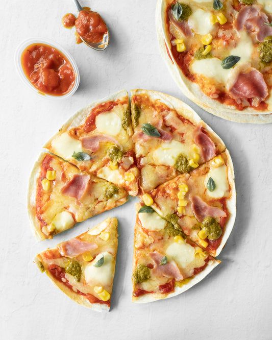 Homemade Kids' Ham Pizza