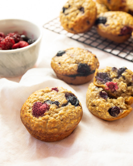 Banana and Berry Muffins