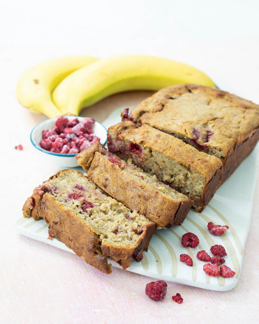 Lemon and Raspberry Banana Bread