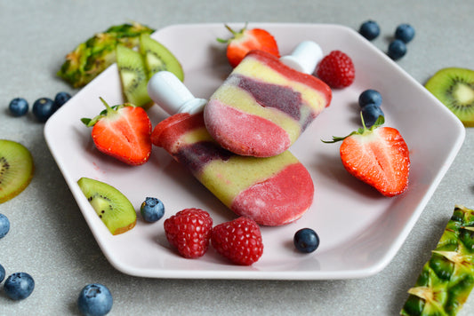 Rainbow Ice Lollies