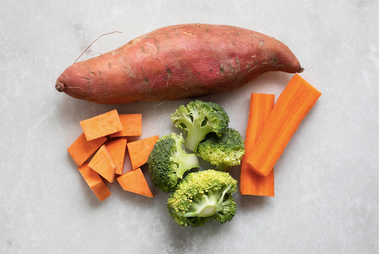 Carrot, Sweet Potato & Broccoli Purée