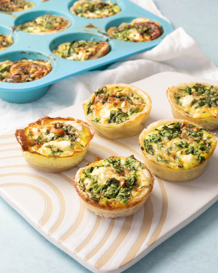 Spinach & Feta Mini Quiches – Mummy Cooks