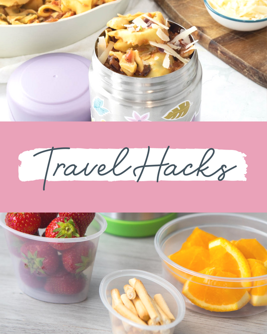 Top 3 Food Travel Hacks for Parents on the Go.